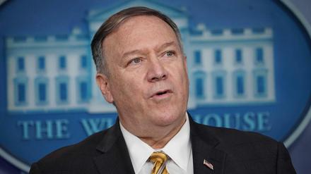 US-Außenminister Mike Pompeo Anfang der Woche bei einer Pressekonferenz im Weißen Haus.