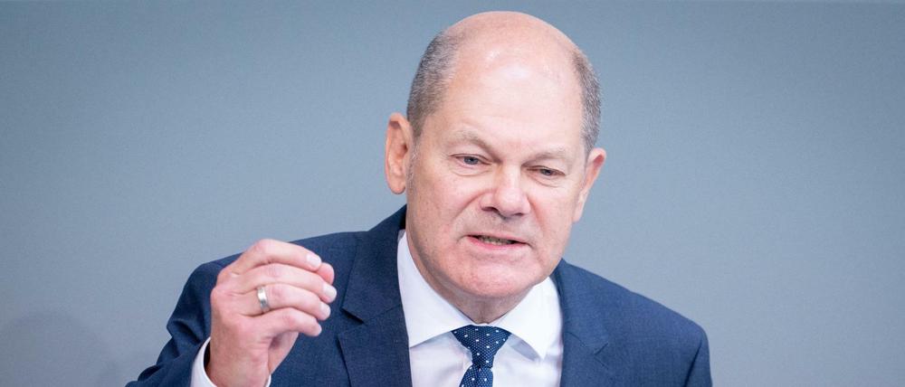 Finanzminister Olaf Scholz (SPD).