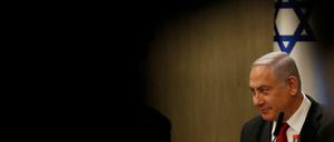 Ist es das Ende seiner politischen Karriere? Israels Ministerpräsident Benjamin Netanjahu bei einer Pressekonferenz am Mittwoch.