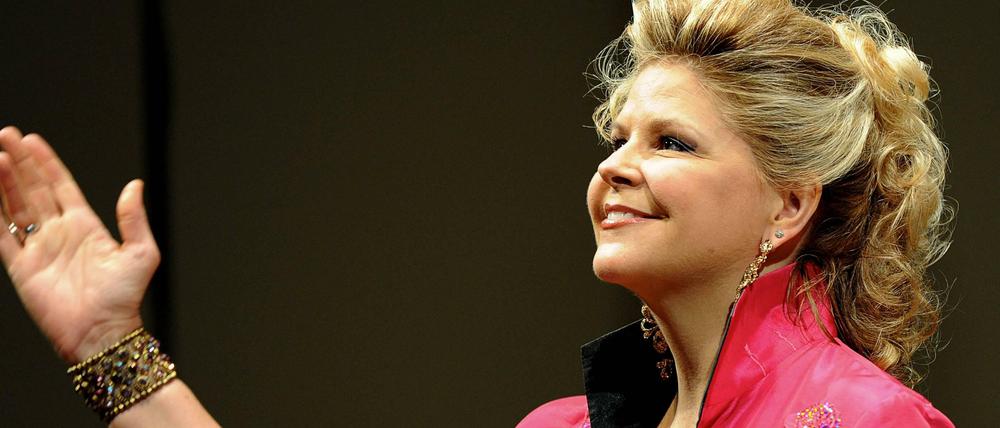 Die amerikanische Mezzosopranistin Susan Graham, hier bei einem Auftritt in Moskau 2012. 