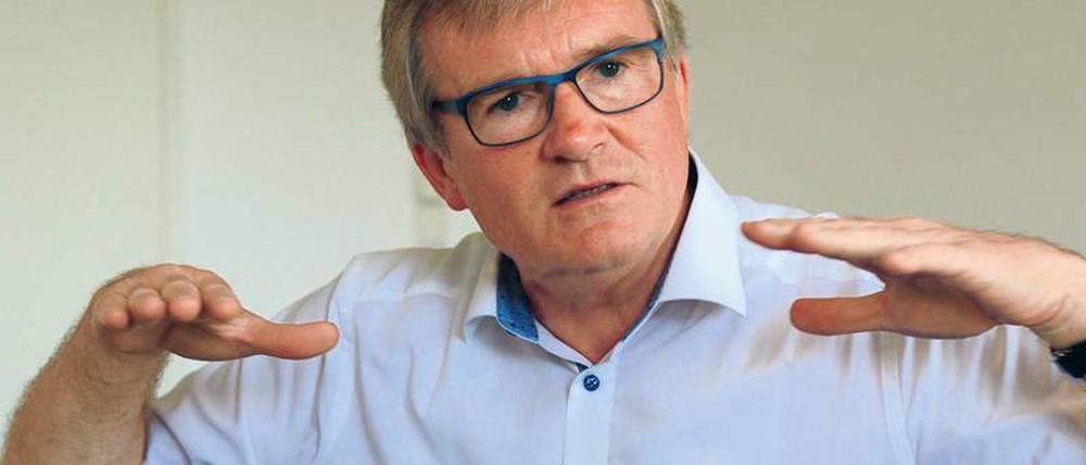 Frank Büchner, 1955 in Riesa geboren, ist seit Mitte 2017 Präsident der Unternehmensverbände Berlin-Brandenburg (UVB)