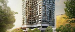 So soll das Hochhaus am Steglitzer Kreisel in Zukunft aussehen.