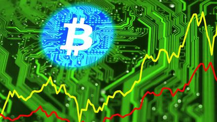 Am weitesten verbreitet ist die Blockchain-Technologie bisher bei virtuellen Währungen wie Bitcoin.