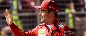 Kaum zu schlagen. Charles Leclerc steuerte seinen Ferrari auf die Pole Position.