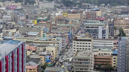 Kenias Hauptstadt und Megacity Nairobi.