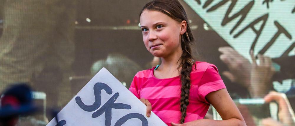 Die Umweltaktivistin Greta Thunberg in New York.