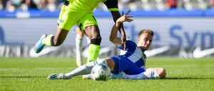 Eng an eng. Hertha überließ Paderborn das Spiel.