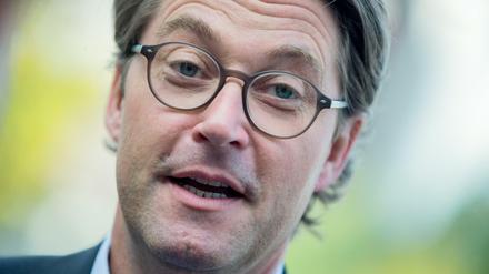 Andreas Scheuer (CSU), Bundesverkehrsminister, spricht bei einer Veranstaltung.