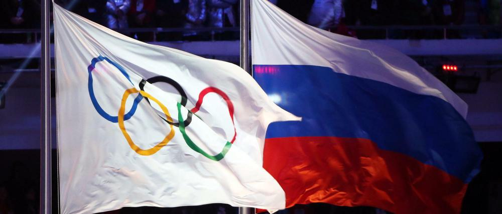 Bekanntes Bild. Doch: Russland könnte von Olympia in Tokio ausgeschlossen werden.