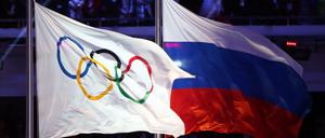 Bekanntes Bild. Doch: Russland könnte von Olympia in Tokio ausgeschlossen werden.