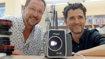 Geschichte im Blick. Alberto Herskovits (r) und Laurence McFalls, die beiden Initiatoren von „Open Memory Box“.