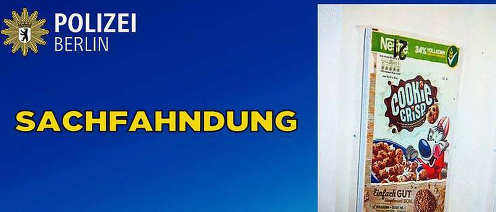 Die Polizei fahndet nach diesem Kunstobjekt.