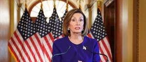 Nancy Pelosi während ihrer Ankündigung einer Impeachment-Untersuchung