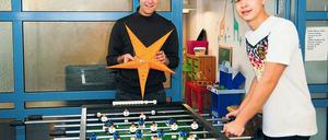 Engelbert Diegmann (l.) als Akteur bei der Tagesspiegel-Aktion „Menschen helfen!“ Agnieszka Budek