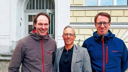 Engagierte Pädagogen. Daniel Dollezal, Uwe Runkel, Axel Junker (v. l.). 