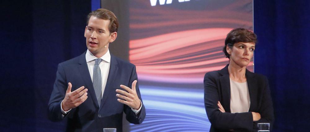 Im Fernsehduell zwischen Sebastian Kurz und Pamela Rendi-Wagner wurde es persönlich.