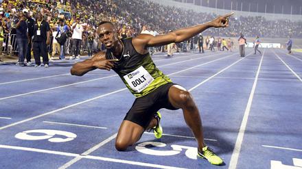 Der jamaikanische Sprinter Usain Bolt fiel auch abseits der Bahn auf.