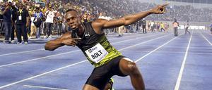 Der jamaikanische Sprinter Usain Bolt fiel auch abseits der Bahn auf.