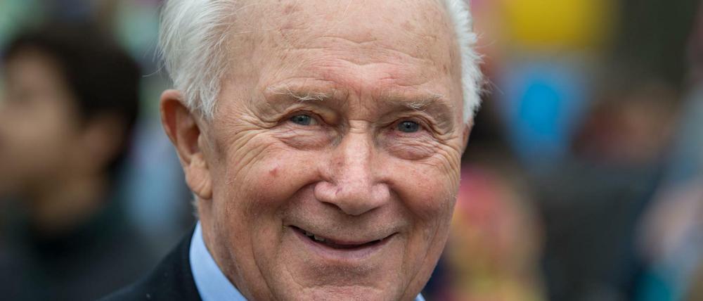 Sigmund Jähn am 24. März 2019 in Chemnitz. Er starb am 21.9. im Alter von 82 Jahren. 