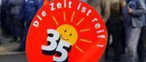 Wie lange noch? 2003 ging der Arbeitskampf um die 35-Stunden-Woche verloren, jetzt könnte es 2031 so weit sein.