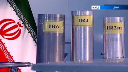 Das Standbild des TV-Senders IRIB zeigt drei Zentrifugen in der Atomanlage Natanz.