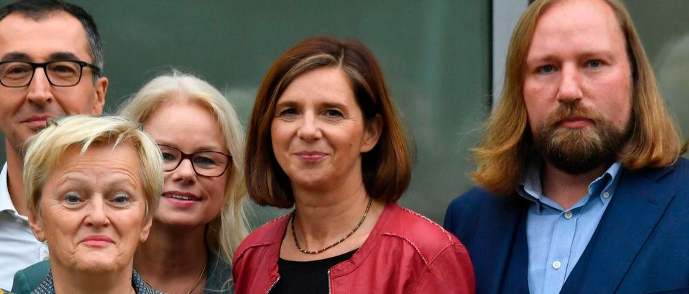 Katrin Göring-Eckardt (Zweite von rechts) und Anton Hofreiter (ganz rechts) konnten sich durchsetzen.