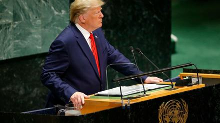 US-Präsident Donald Trump bei seiner dritten Rede vor der UN-Generalversammlung.