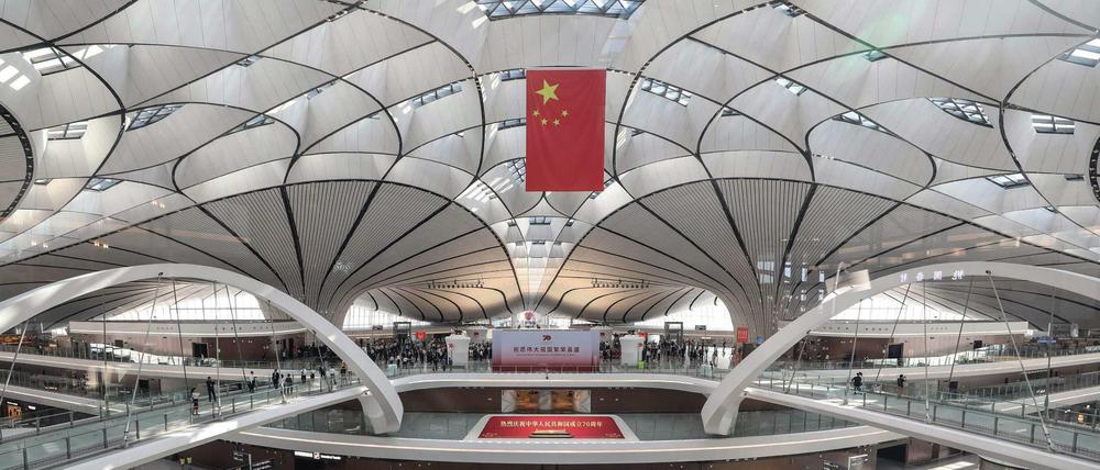 Futuristisch: Blick in Pekings neuen Flughafen Daxing 