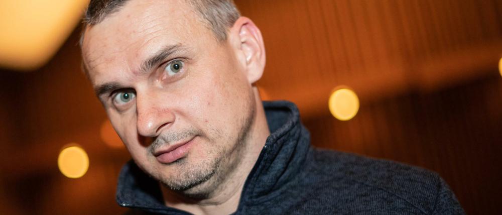 Der ukrainische Filmemacher Oleg Senzow, am Mittwoch im Berliner Kino International.