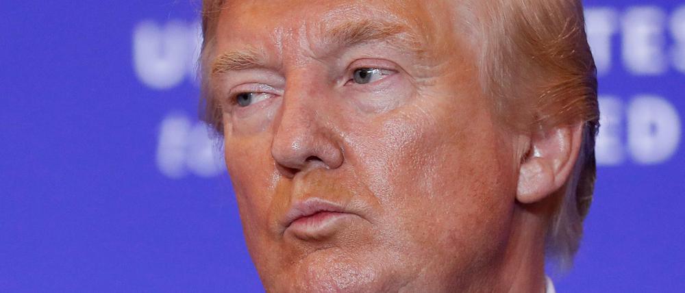 In Bedrängnis: US-Präsident Donald Trump am Mittwoch bei den Vereinten Nationen.
