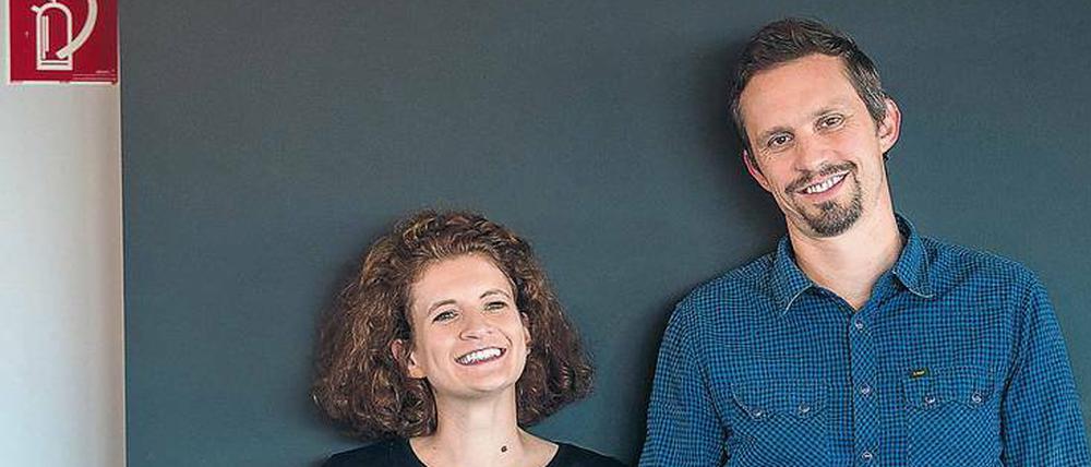 Funky. Sophie Burkhardt, stellvertretende Geschäftsführerin, und Florian Hager, Programm-Geschäftsführer des "Jungen Angebots" Junges Angebot von ARD und ZDF