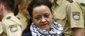 NSU-Terroristin Beate Zschäpe beim Prozess 2016. 