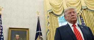US-Präsident Donald Trump im Weißen Haus. 