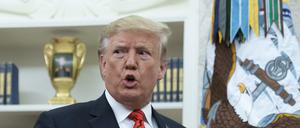 US- Präsident Donald Trump bei einer Pressekonferenz im Weißen Haus.