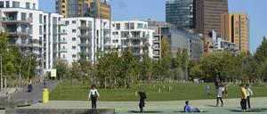 Neubauten am Berliner Gleisdreieckpark