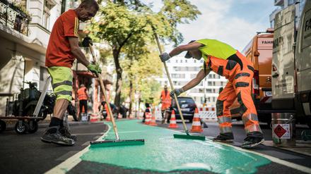 Infravelo markiert so immer mehr Radwege, die so sichtbarer sein sollen.