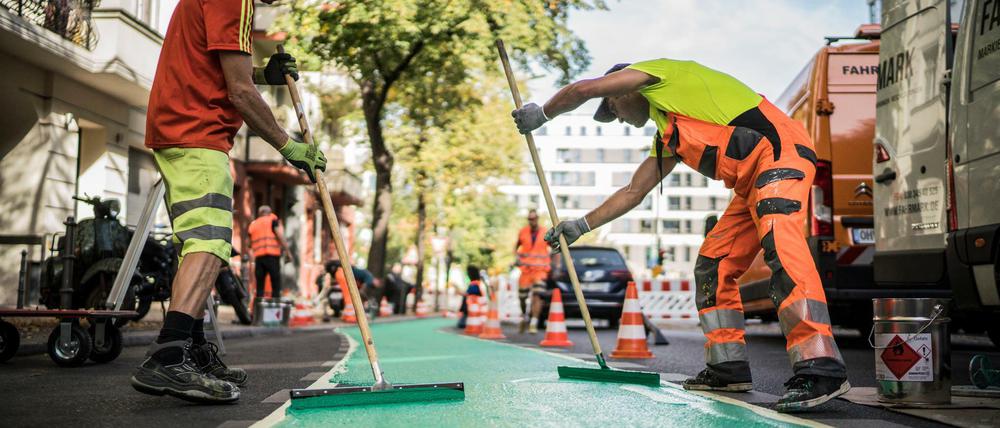 Infravelo markiert so immer mehr Radwege, die so sichtbarer sein sollen.