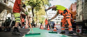 Infravelo markiert so immer mehr Radwege, die so sichtbarer sein sollen.