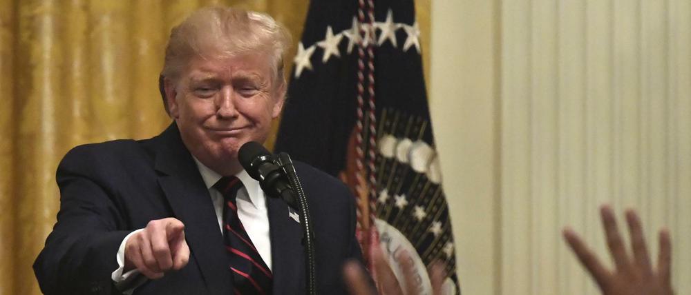 US-Präsident Donald Trump scheint von den Vorwürfen seiner Kritiker nicht sonderlich berührt zu sein. 
