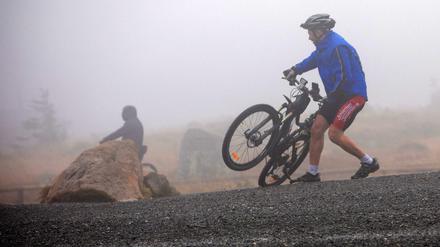 Strumböen auf dem Brocken