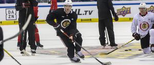 Star on Ice. Patrick Kane beim Training in der Arena am Ostbahnhof.