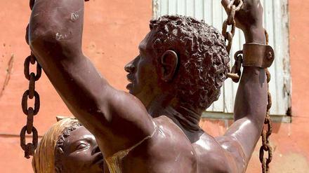 Ein Denkmal auf Goree im Senegal erinnert an die Abschaffung der Sklaverei.