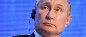 Wladimir Putin, Präsident von Russland, bei einem Treffen am Rande der „Russischen Energiewoche“.