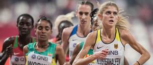 Einfach mal vorne weg und am Ende als Dritte sicher im Finale: Konstanze Klosterhalfen.
