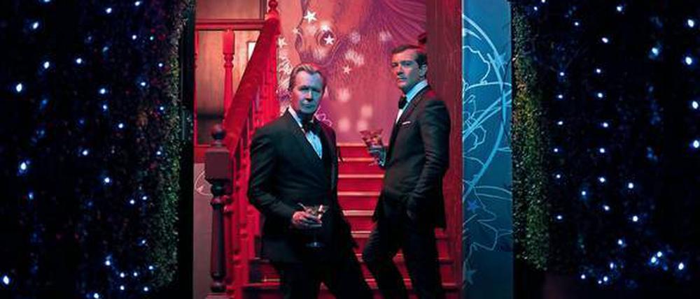 Von der Showbühne ins Gefängnis: Mossack (Gary Oldman, li.) und Fonseca (Antonio Banderas) vertraten 25 000 Firmen.