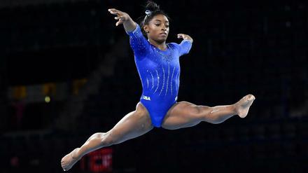 Simon Biles will ihren 20 WM-Medaillen in Stuttgart weitere hinzufügen.