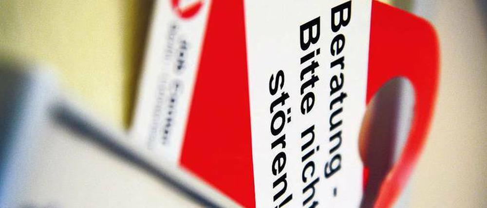 In Berlins Jobcentern ist verhältnismäßig wenig los derzeit.