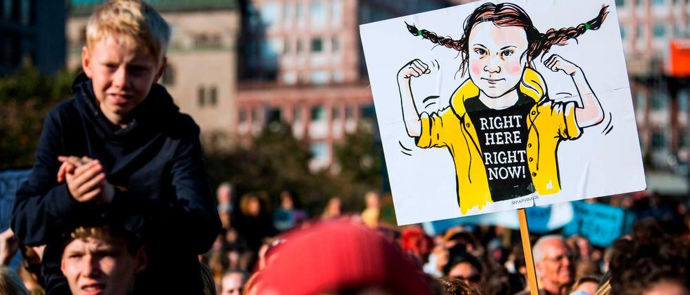 Klimaprotest in Stockholm