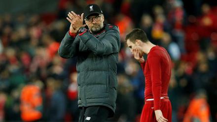 Verhaltener Applaus von Jürgen Klopp - angesichts des Spielverlaufs gegen Salzburg kein Wunder.