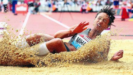 Augen zu und durch. Malaika Mihambo ist Europameisterin im Weitsprung.
